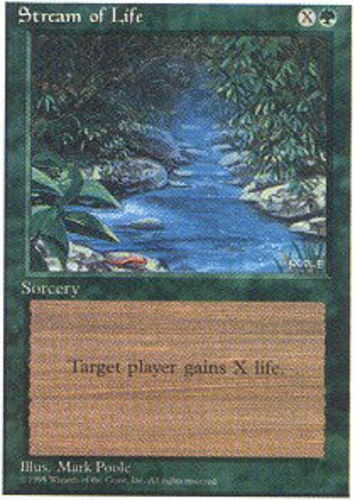 Stream of Life ~ Heavily Played Alternate 4th Edition Fourth MTG Magic UltimateM - Picture 1 of 1