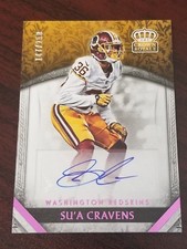 2016 Crown Royale Rookie Auto Pink #27 Su'a Cravens Redskins #'d 147/250