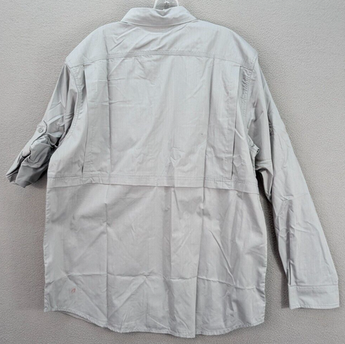 Carhartt Force Ridgefield Solid Fast Dry Relaxed Long Sleeve Shirt Gray Sz L NWT - Picture 8 of 18