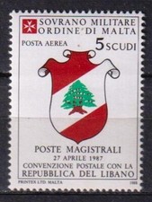 Malta Sovereign Order 1988 - Coat of Arms .... Liban ..... MNH