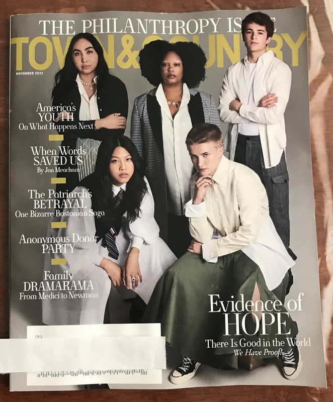 Town & Country Magazine November 2022 Jennifer Garner QUESTLOVE Adrian Cheng New
