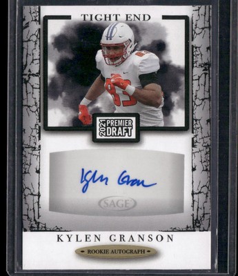 2021 SAGE Premier Draft #A106 Kylen Granson Autographs Black