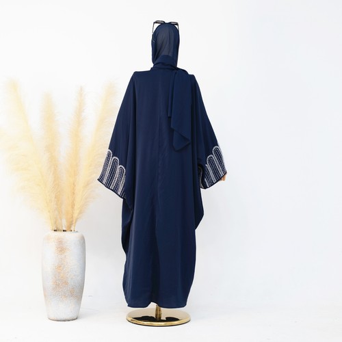 Evening Women Open Soft Dress Abaya Dubai Kimono Muslim Robe Cardigan Gown Arab - Picture 12 of 20