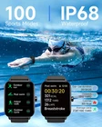 Smart Watch for Women Men for Android iOS, Alexa Built-in, 1.8 IP68 Waterproof