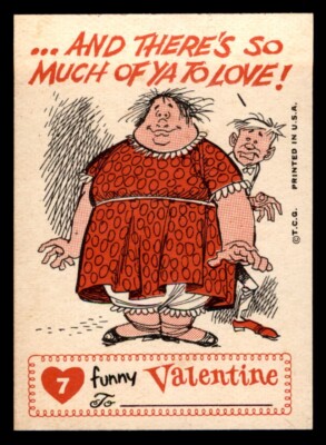 1959 Topps Funny Valentines #7 I Love Ya So Much NM *d3