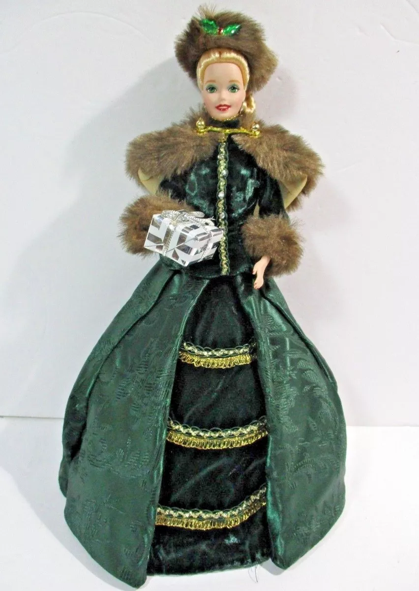 Barbie Holiday Caroler Porcelain Doll in Original Box- Limited Ed
