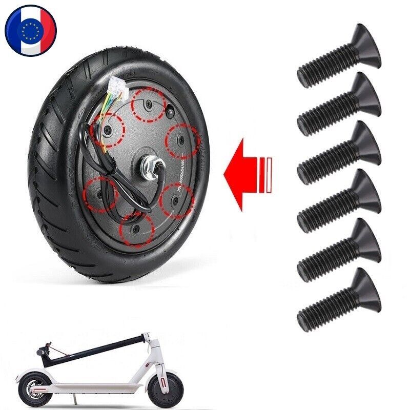 Vis De Roue Arrière Pour Xiaomi M365, Pro, Pro2, Essential, 1S – Lot De 2 Jeux Complets
