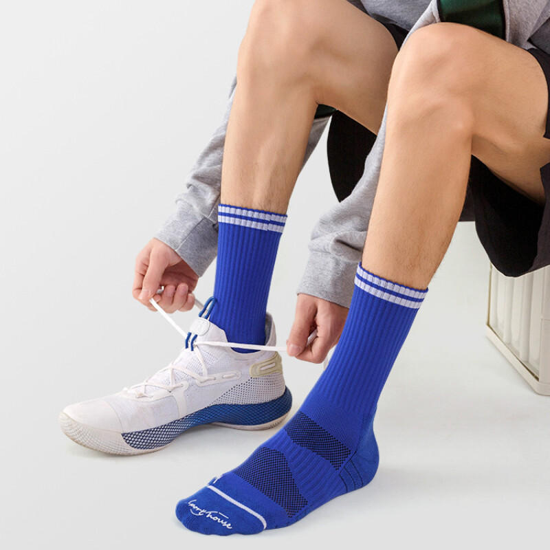 Men's Athletic Crew Socks Sport Basketball Running Training Sock