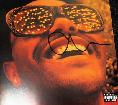 The Weeknd SIGNED IN HAND - AUTOGRAPH Collectors CD 14 HEARTLESS BLINDING LIGHTS