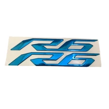Fairing Side cover Tank Rear Tail Front Mudguar Blue 3D Sticker Decal For R6