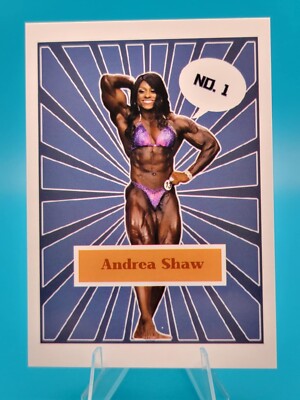 Set of 4 Andrea Shaw Ms. Olympia 2021 Base Bodybuilding Trading Cards