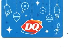 Dairy Queen DQ Hanging Ornaments Blue Gift Card No $ Value Collectible