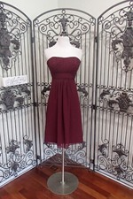 1526 BILL LEVKOFF 533 SZ 10 WINE 189  FORMAL BRIDESMAID PROM FORMAL GOWN DRESS