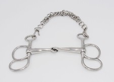 Postkandare gebrochen Edelstahl, mit 2 Ringen