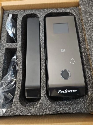 Perfiware Smart Glass Swing Office Door Lock - Fingerprint, Password LG-2315 - Image 1 of 4