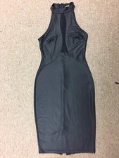 women's tight dress with a mesh in the neckline Size XS-S