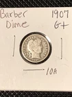 1907 Barber Dime