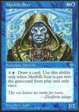Merfolk Seer x4 - Mirage - Light Play, English - Mirage