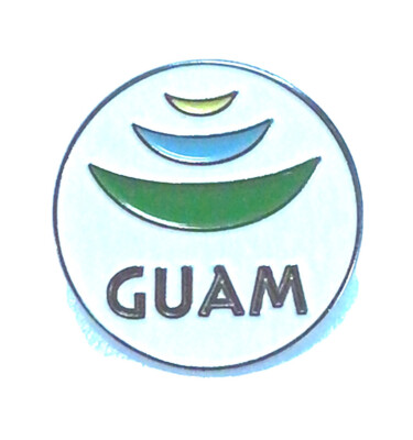 Guam Pin Hat Lapel Tie Tack Round Circular Island Symbol B6