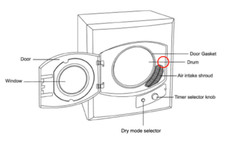 Replacement Door Latch part for Avanti D110-1 Dryer or 3D printer files 