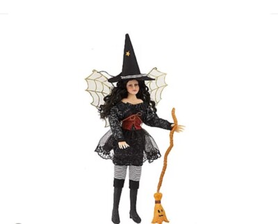 Cute Halloween  Witch - Whispering Willow Fairies ''Wanda & Broom Hildy'' 