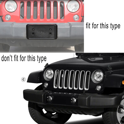 DNA MOTORING Front License Plate Bracket - Compatible With 2013-2018 Jeep Wrangler, CH1068139 - View #6
