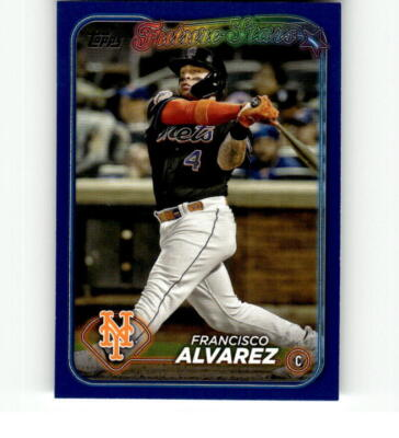 #ad 2024 Topps Royal Blue #383 Francisco Alvarez Mets $2.95