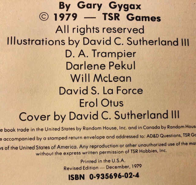 ADVANCED DUNGEONS & Dragons Dungeon Master's Guide by Gary Gygax Pre-0wned. EUR 63,06 - DE