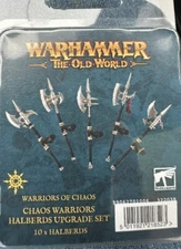 10 x Warhammer Old World Chaos Warriors Halberds Metal Bits Games Workshop BNIB
