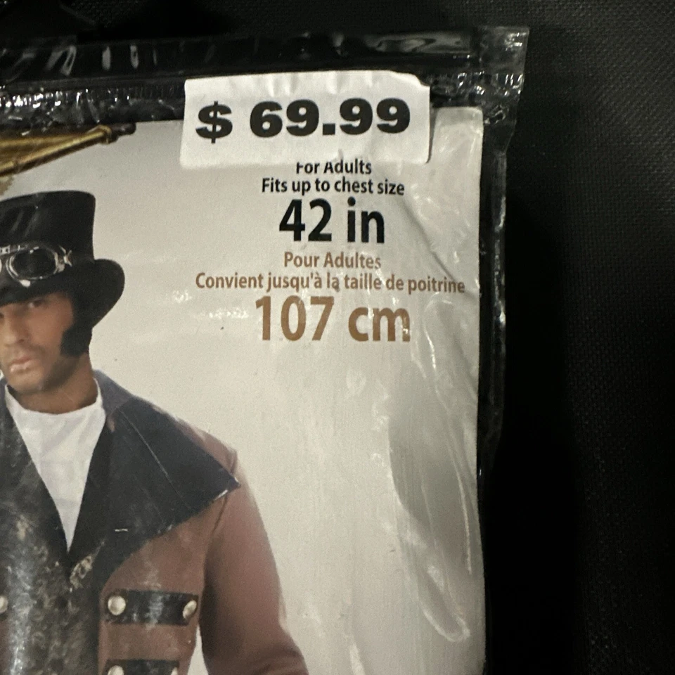 Steampunk Jack Victorian Man Gentleman Fancy Dress Up Halloween Adult Costume - Image 4 of 4