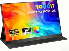 Yodoit Portable Monitor 14" 1920×1080 100% sRGB FHD Screen IPS Display (P58x)