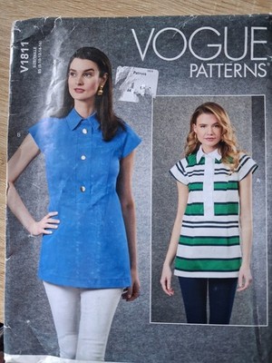 UNCUT Schnittmuster Vogue 1811 Shirt Tunika Top Multi Gr. V1811