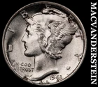 1943-D Mercury Dime- Super Choice Gem Brilliant Uncirculated+++++ Luster #i9565