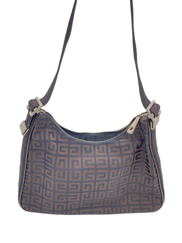 GIVENCHY shoulder bag nylon Brown total pattern Used