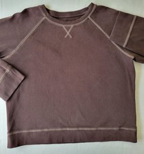 Eddie Bauer Men  s XL Classic BROWN Crewneck Long Sleeve Heavy Weight Sweatshirt