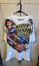 VTG AOP Chase Authentics XL Bill Elliott Dodge Evernham NASCAR Racing Shirt