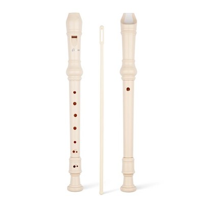 SWAN Soprano Recorder Instrument for Beginners in School - German Fingering 8...