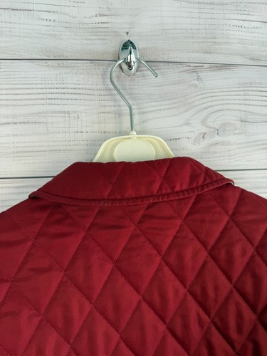 Giacca trapuntata rossa Burberry London Nova fodera a quadri - Foto 11 di 16