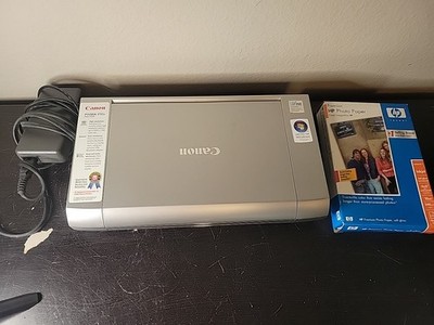 Canon PIXMA IP90V Mobile Inkjet Printer (Used) with Power Cord And Paper