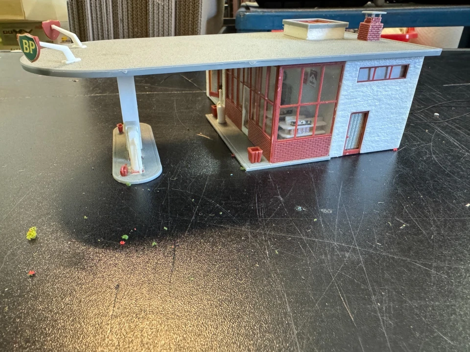 Faller H0 130347 Station-Service BP En Bon État - Photo 3/4