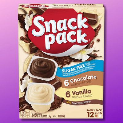 Sugar Free Chocolate & Vanilla Flavored Pudding Family Pack, 12 Count