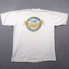 Vintage 90s Platinum Tech Software Oracle T-Shirt Size XL XLarge USA Made