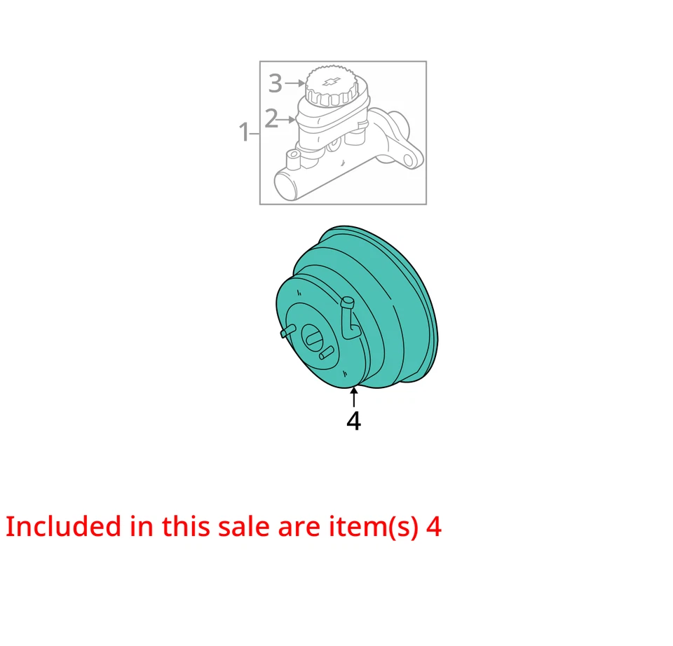 2000-2001 Infiniti i30 Nissan Maxima Power Brake Booster 144K Miles OEM LKQ - Image 4 of 4