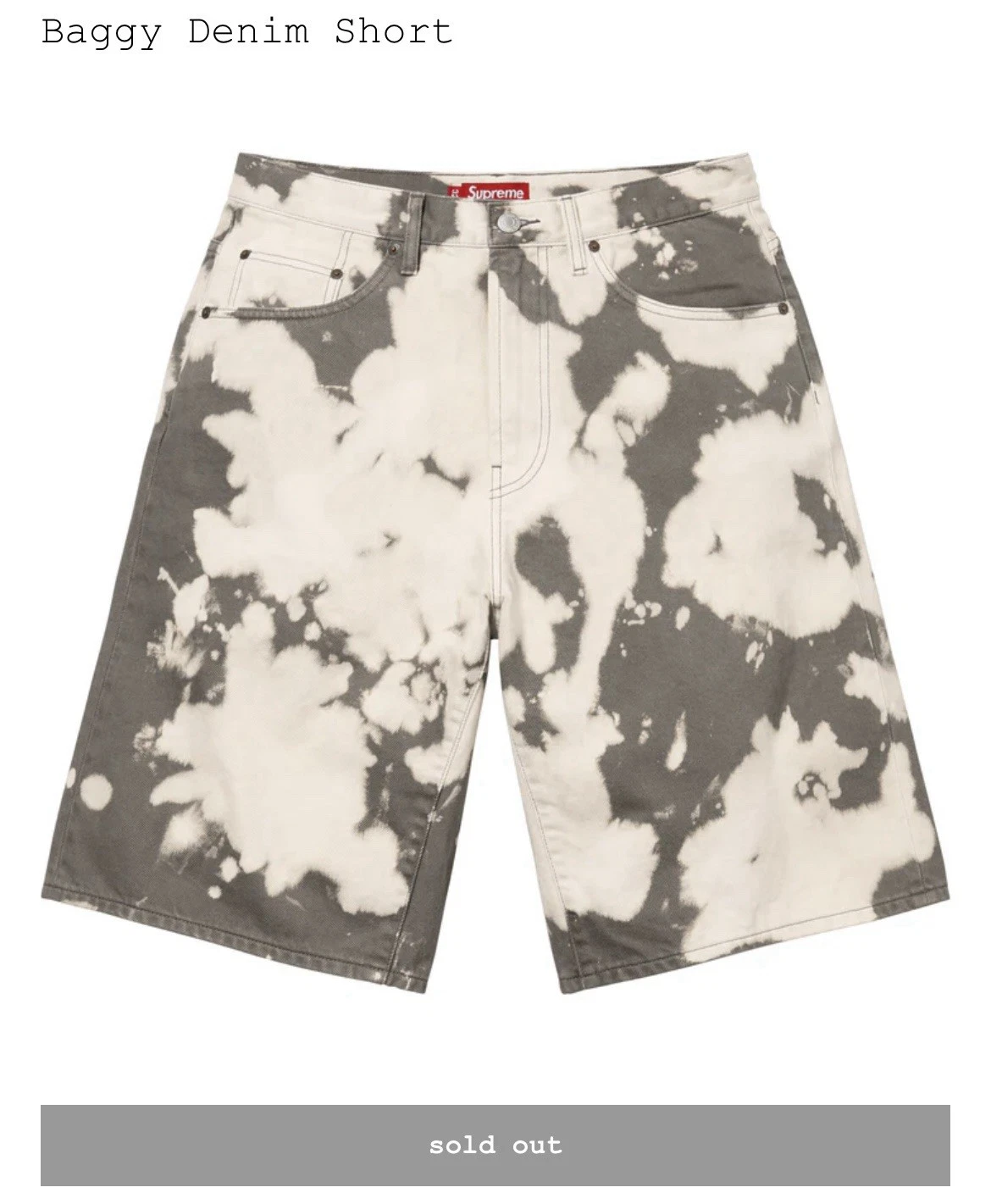 EN MAIN Short en denim baggy taille 30 blanchi livraison rapide gratuite ?