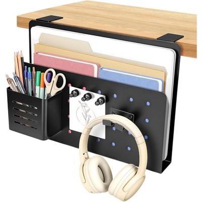 Schreibtisch Organizer Clip-On Laptop Halterung Tischkanten Stifthalter Seitlich