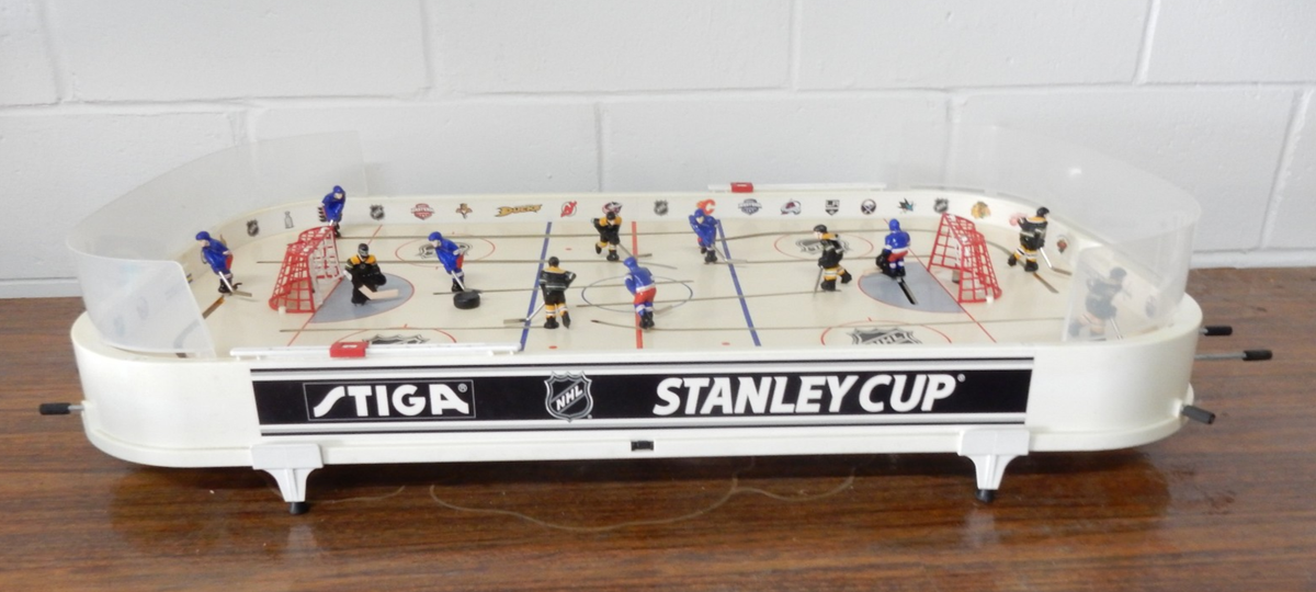 Stiga NHL Stanley Cup Tabletop Hockey Game Boston Bruins/New York
