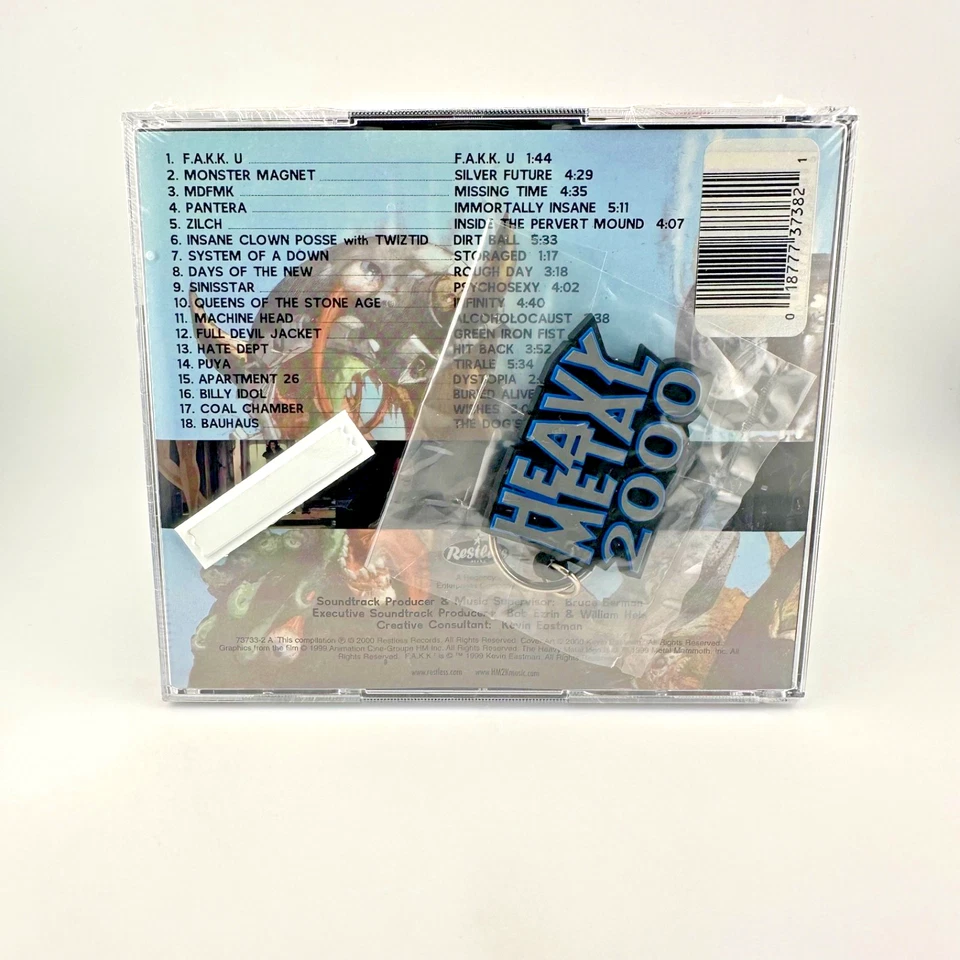 Heavy Metal 2000 + Key Chain- Pantera, Bauhaus, QOTSA [ NEW 2CD + Hype ] SEALED - Image 2 of 4