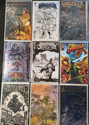 Godzilla Variant Lot Of 9 Con Exclusices And Variants IDW COMICS