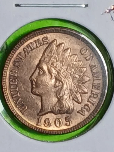 1905 INDIAN HEAD CENT.  MS / BU / RED.