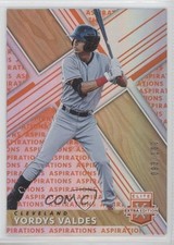 2019 Panini Elite Extra Edition Aspirations Orange 93/100 Yordys Valdes #63 03j5